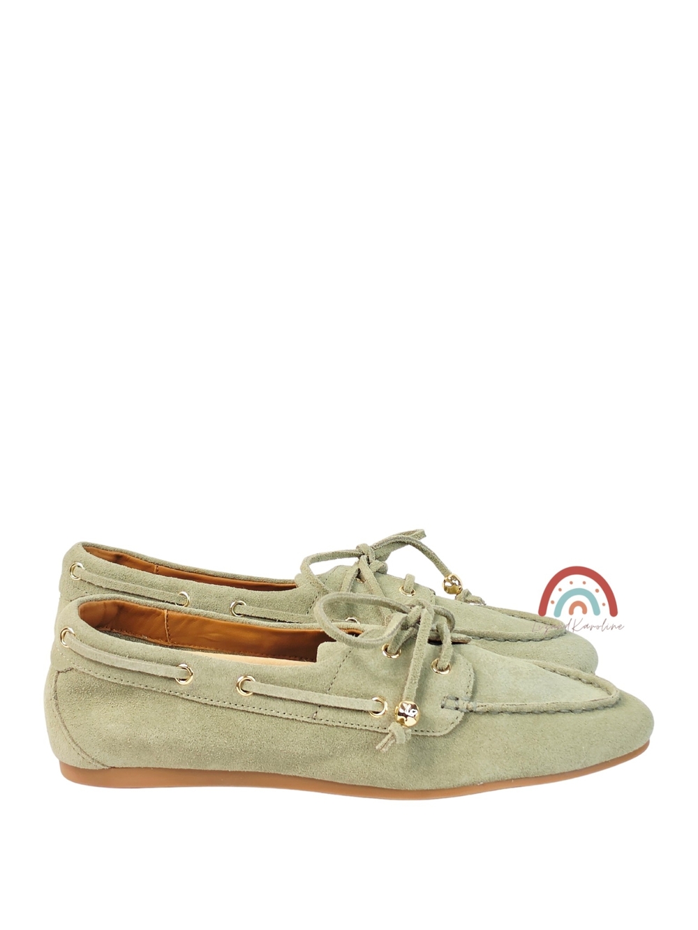New! Madewell The Jamie Boat Shoe in Leather Suede Pale Fatigue 9 - Picture 4 of 15
